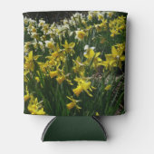 黄色と白の水仙の春の花 缶クーラー (正面)