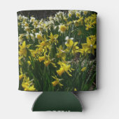 黄色と白の水仙の春の花 缶クーラー (裏面)