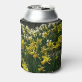 黄色と白の水仙の春の花 缶クーラー (缶裏面)