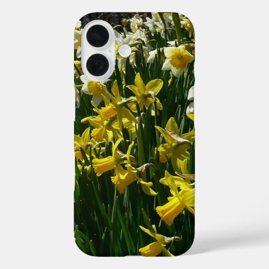 黄色と白の水仙の春の花 Case-Mate iPhoneケース (裏面)