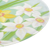 黄色と白の水仙の春 カッティングボード (角)