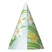 黄色と白の水仙の春 パーティーハット (裏面)