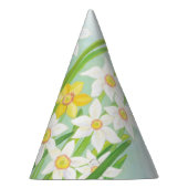 黄色と白の水仙の春 パーティーハット (右)