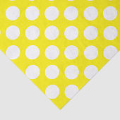 黄色と白の水玉模様 薄葉紙 (詳細)
