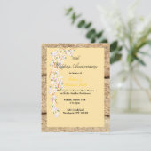 黄色と白の花 50周年 招待状 (スタンド正面)