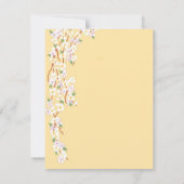 黄色と白の花 50周年 招待状 (裏面)