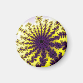 黄色と紫のバースト マグネット