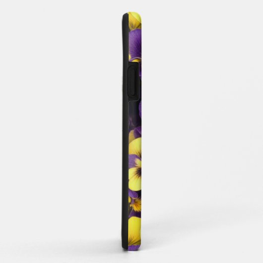 黄色と紫のパンジーの花の電話ケース Case-Mate iPhoneケース (裏面/右)