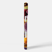 黄色と紫のパンジー水絵画色の Case-Mate iPhoneケース (裏面 / 右)