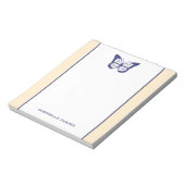 黄色と紫のメモ帳テンプレート ノートパッド (回転)