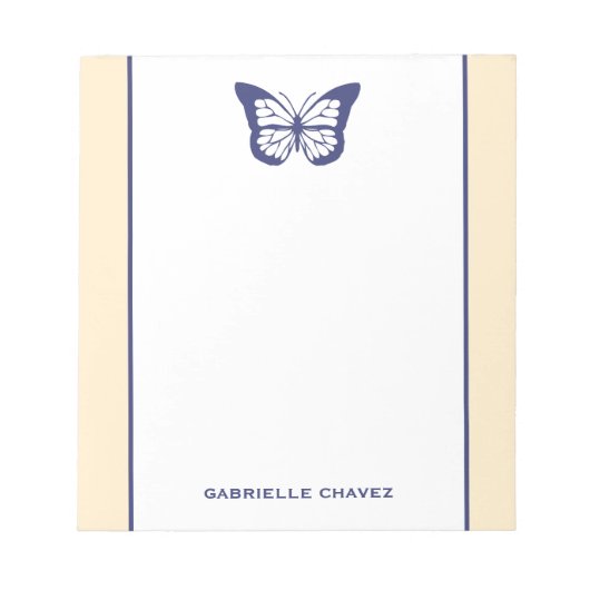 黄色と紫のメモ帳テンプレート ノートパッド (正面)