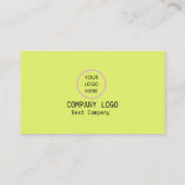 黄色と紫のモダンビジネス企業のカード 名刺 (裏面)