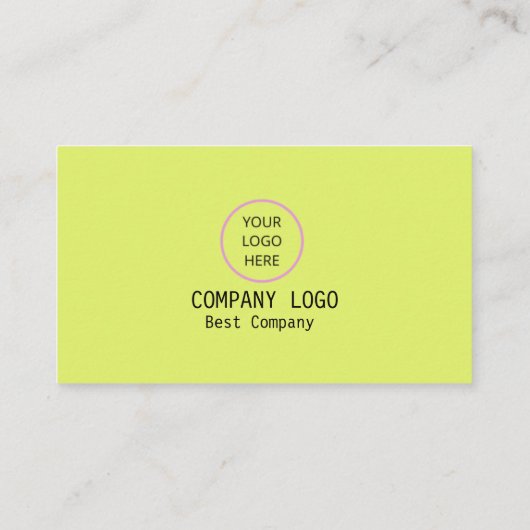 黄色と紫のモダンビジネス企業のカード 名刺 (裏面)