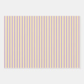 黄色と紫の花母の日 ラッピングペーパーシート (正面2)