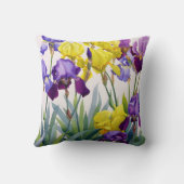 黄色と紫の虹彩 クッション (裏面)