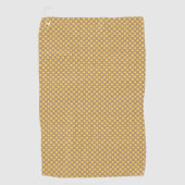 黄色と紫 ゴルフタオル (正面)