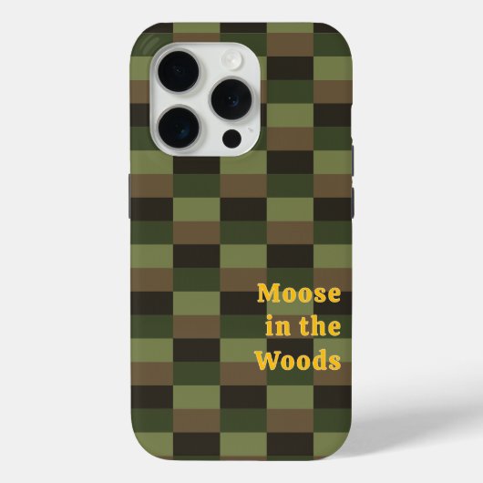 黄色と組み合わせた深い森の色 Case-Mate iPhoneケース (裏面)
