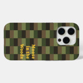 黄色と組み合わせた深い森の色 Case-Mate iPhoneケース (裏面 (横))