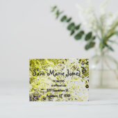 黄色と緑に渦巻く 名刺 (スタンド正面)