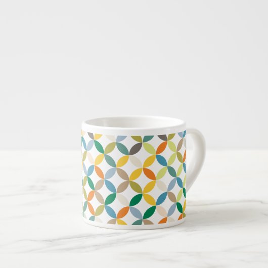 黄色と緑のカラフルコーヒーエスプレッソマグ エスプレッソカップ (正面右)