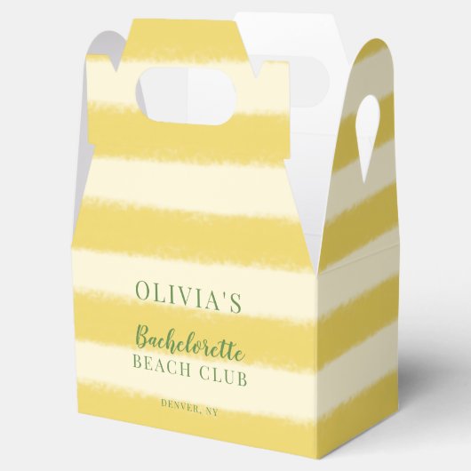 黄色と緑のサマー バチェロレッテ フェイバーボックス (オープン)