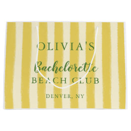 黄色と緑のサマー バチェロレッテ ラージペーパーバッグ