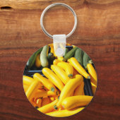 黄色と緑のスカッシュ キーホルダー (正面)