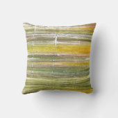 黄色と緑のストライプ クッション (裏面)