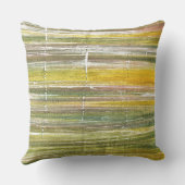 黄色と緑のストライプ クッション (裏面)