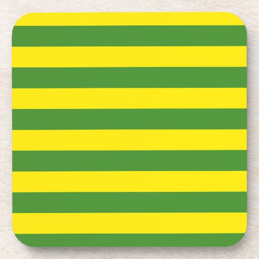 黄色と緑のストライプ コースター (正面)