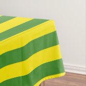 黄色と緑のストライプ テーブルクロス (インサイチュ)