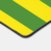 黄色と緑のストライプ デスクマット (コーナー)