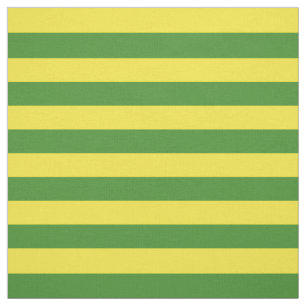 黄色と緑のストライプ ファブリック