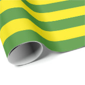 黄色と緑のストライプ ラッピングペーパー (ロールコーナー)