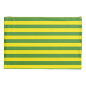 黄色と緑のストライプ 枕カバー (裏面)