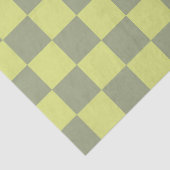 黄色と緑のチェッカーボード 薄葉紙 (詳細)
