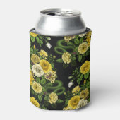 黄色と緑のバラで非表示 缶クーラー (缶正面)