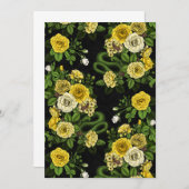 黄色と緑のバラに隠れている (正面/裏面)