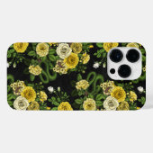 黄色と緑のバラに隠れている iPhoneケース (裏面横)