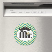 黄色と緑のヒゲさん マグネット (インサイチュ (食洗機))