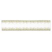 黄色と緑のフローラテーブルランナー ショートテーブルランナー (横)