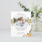 黄色と緑のフローラ結婚の写真ありがとう (スタンド正面)