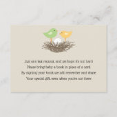 黄色と緑のベビーの鳥の巣の挿入 エンクロージャーカード (正面)