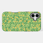黄色と緑のワイルドローズ iPhoneケース (裏面横)