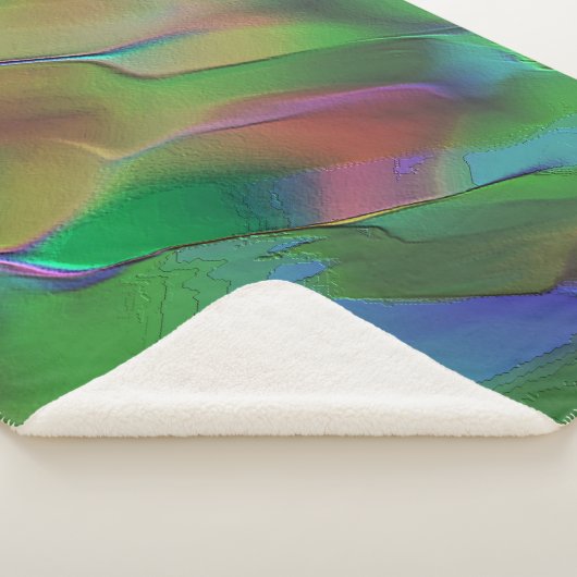 黄色と緑の優勢なレリーフ、 浮き彫り シェルパブランケット (3/4)