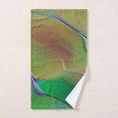 黄色と緑の優勢なレリーフ、 浮き彫り バスタオルセット (ハンドタオル)