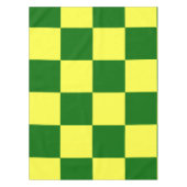 黄色と緑の正方形 テーブルクロス (正面)