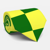 黄色と緑の正方形 ネクタイ (ロール)