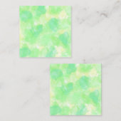 黄色と緑の水色 ノートカード (正面/裏面)