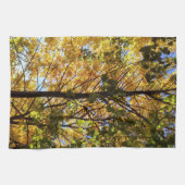 黄色と緑の紅葉 キッチンタオル (横)